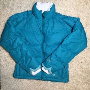 Mountain Hardwear Size Small Blue Puffer Down Coat